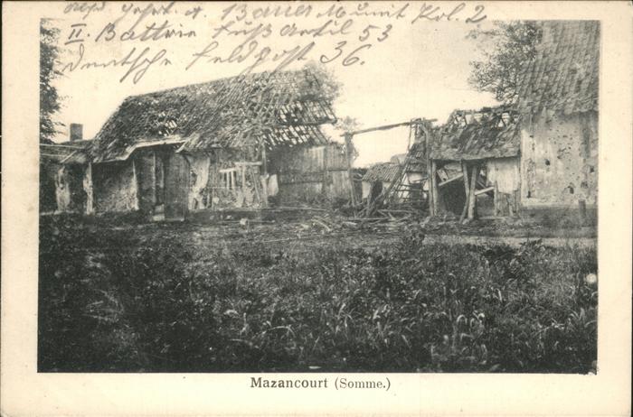 Fresnes-Mazancourt 27. Infanterie-Division