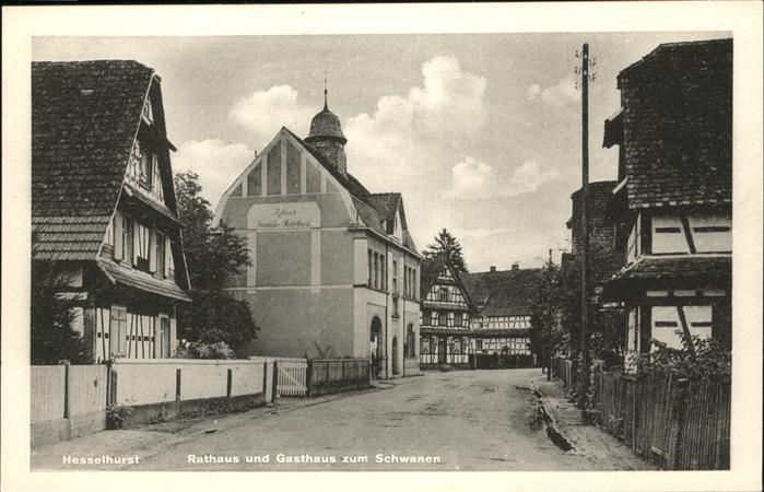 Hesselhurst Rathaus
Gasthaus Schwanen