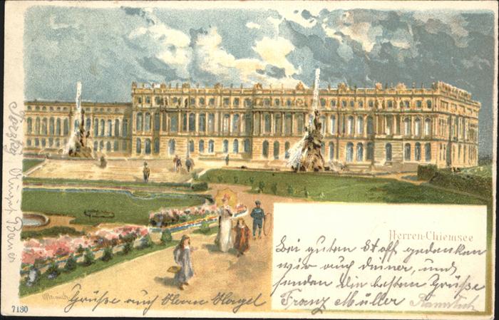 Herrenchiemsee Bayern Schloss Herrenchiemsee