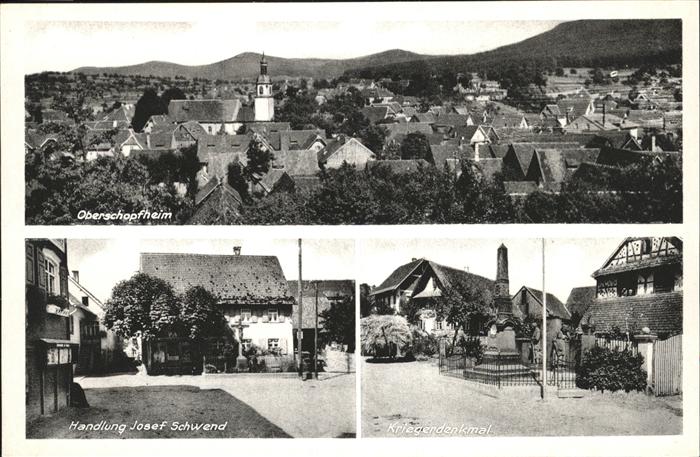 Oberschopfheim Handlung josef Schwend