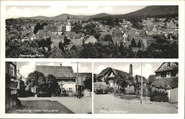 Oberschopfheim Handlung Schwend
Kriegerdenkmal