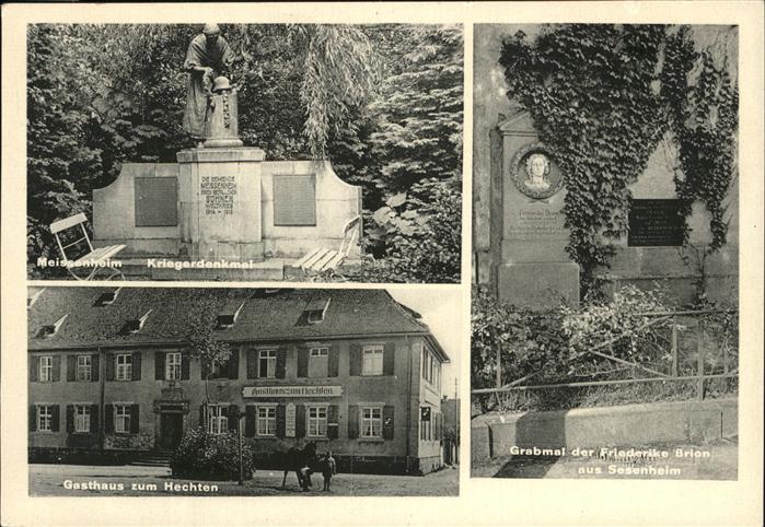 Meissenheim Baden Gasthaus Hechten
Grabmal F. v. Brion a