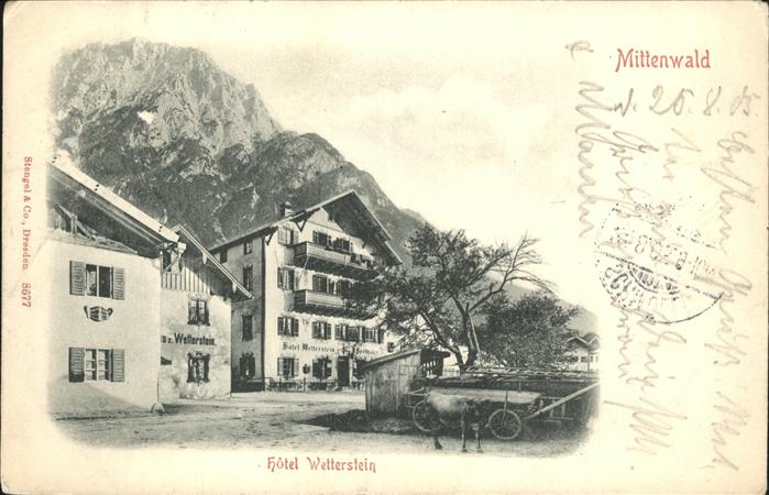 Mittenwald Bayern Hotel Wetterstein