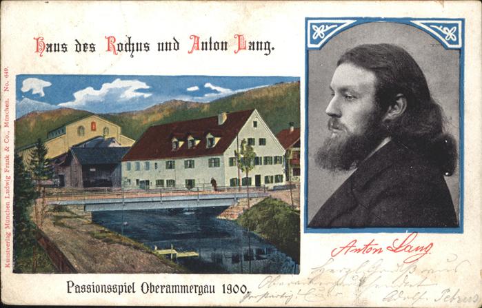 Oberammergau haus des Rochus und Anton Lang