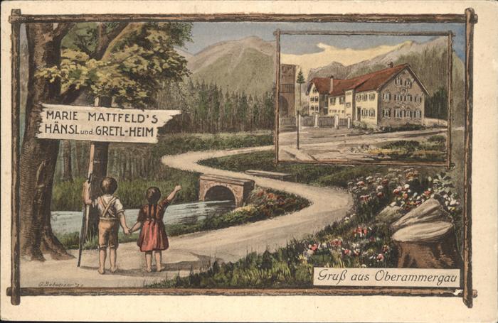 Oberammergau Marie Mattfeld`s Hänsl- und Gretl-Heim