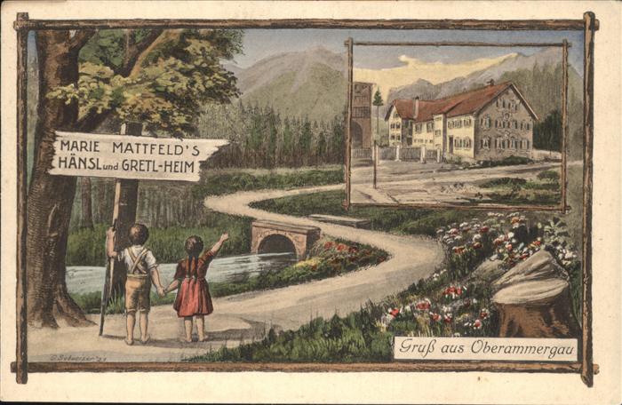 Oberammergau Marie Mattfeld`s Hänsl- und Gretl-Heim