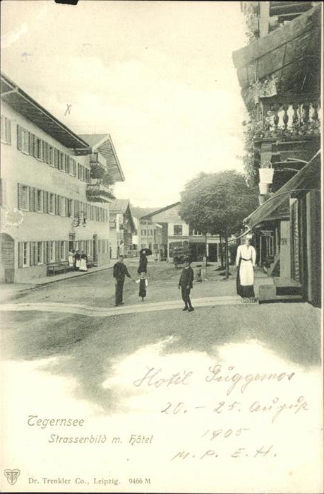 Tegernsee Bayern Strassenbild Hotel