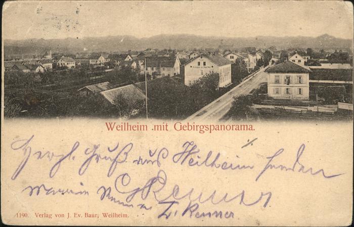 Weilheim Gebirgspanorama