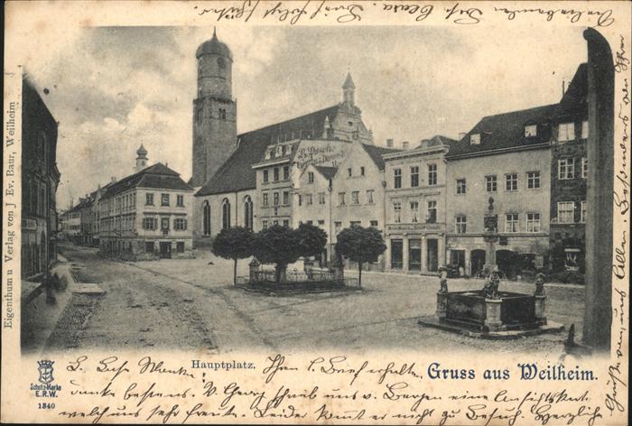 Weilheim Hauptplatz