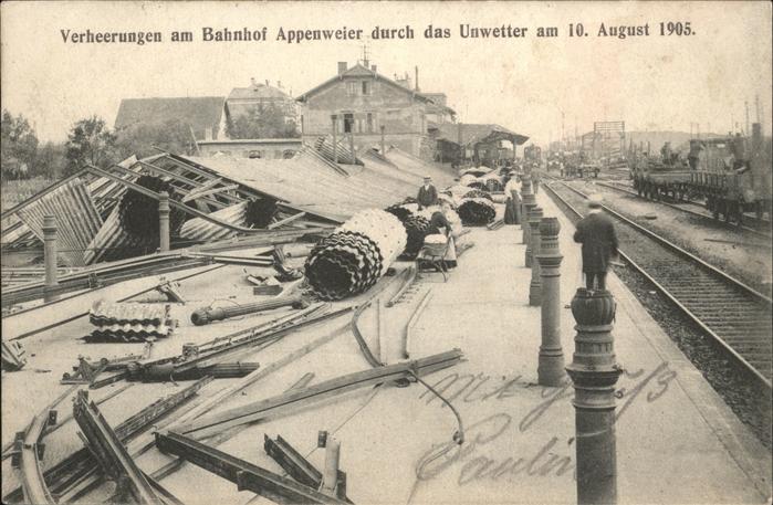 Appenweier Verheerungen nach Unwetter am 10. 8. 19