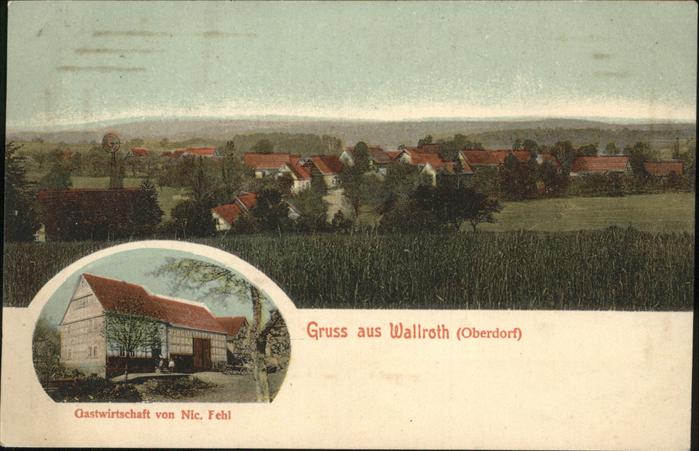 Wallroth Schluechtern Gastwirtschaft Fehl