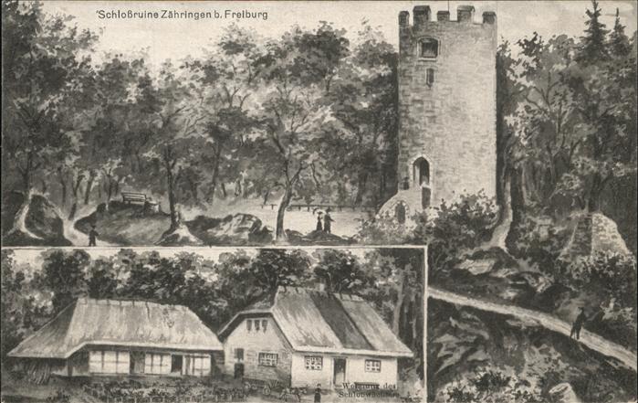 Zaehringen Freiburg Breisgau Schlossruine