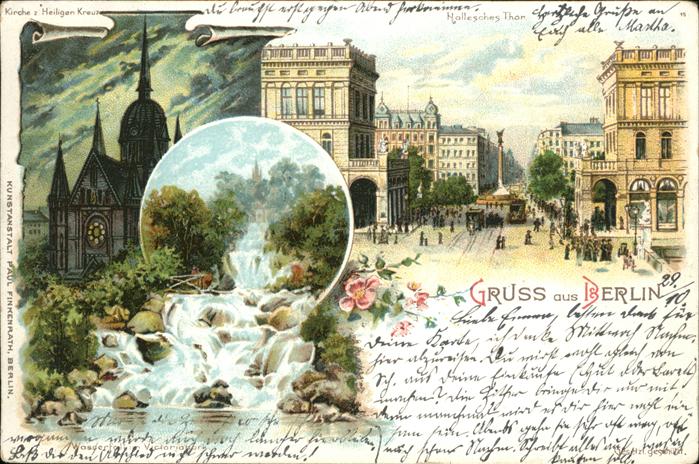 Berlin Hallesches Tor Kirche zum Heiligen Kreu