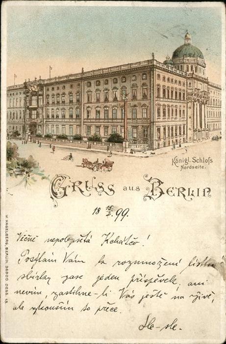 Berlin Königliches Schloss Nordseite