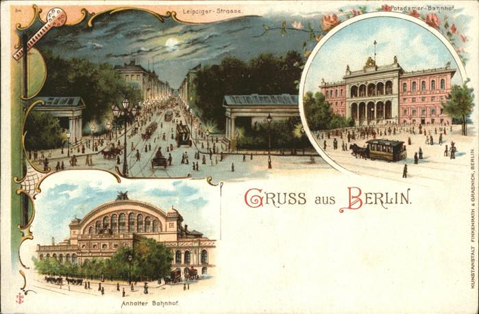 Berlin Anhalter Bahnhof Leipziger Strasse Pots
