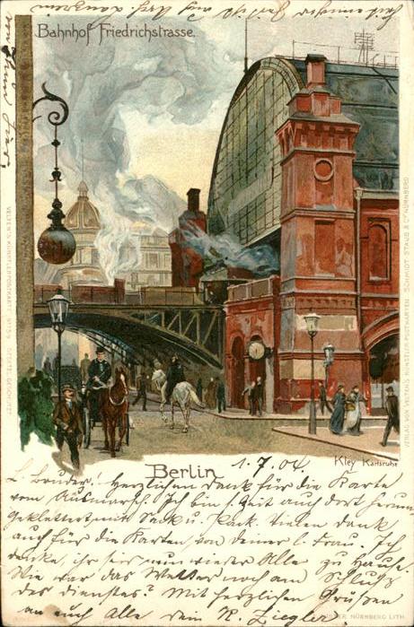 Berlin Alt Berlin Bahnhof Friedrichstrasse