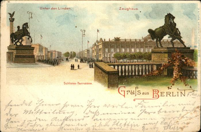 Berlin Alt Berlin Schloss Terrasse Unter den L