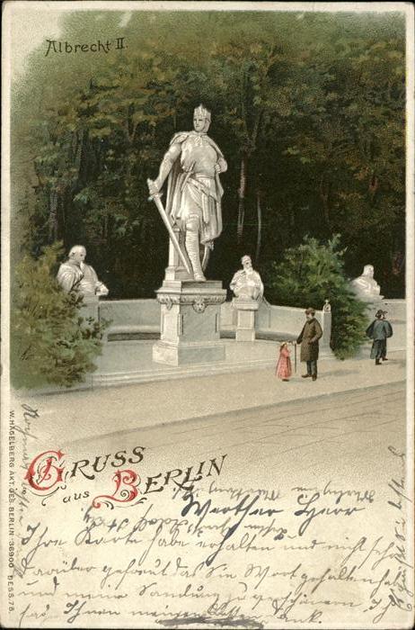 Berlin Alt Berlin Denkmal Albrecht 2