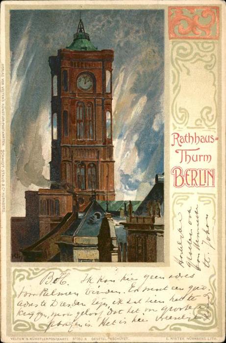 Berlin Alt Berlin Rathaus Turm