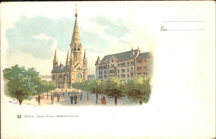 Berlin Alt Berlin Kaiser Wilhelm Gedächtniskir