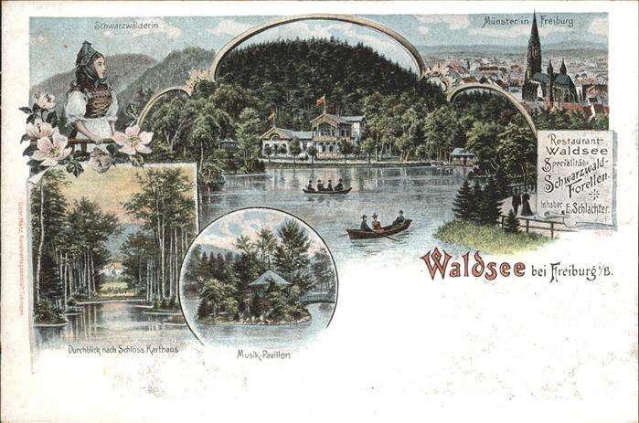 Freiburg Breisgau Waldsee Restaurant Schwarzwälderin Musi