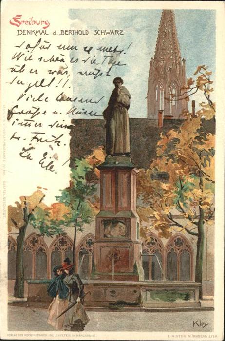 Freiburg Breisgau Denkmal Berthold Schwarz
