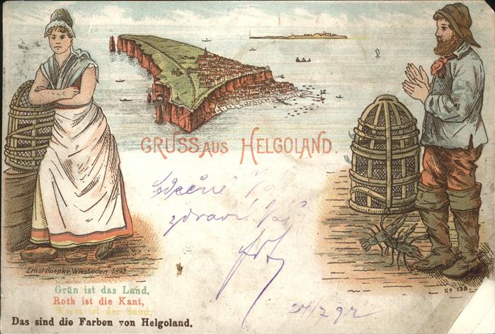 Helgoland Fischer Frau