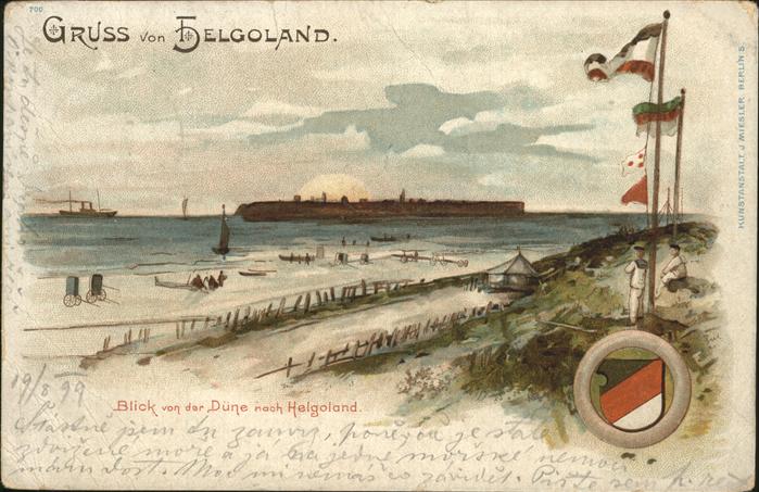 HELGOLAND Insel Schleswig-Holstein Blick von Duene