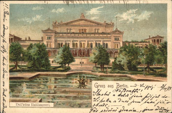 Berlin Alt Berlin Krollsches Etablissement