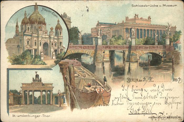 Berlin Schlossbrücke Museum Neuer Dom Brandenb