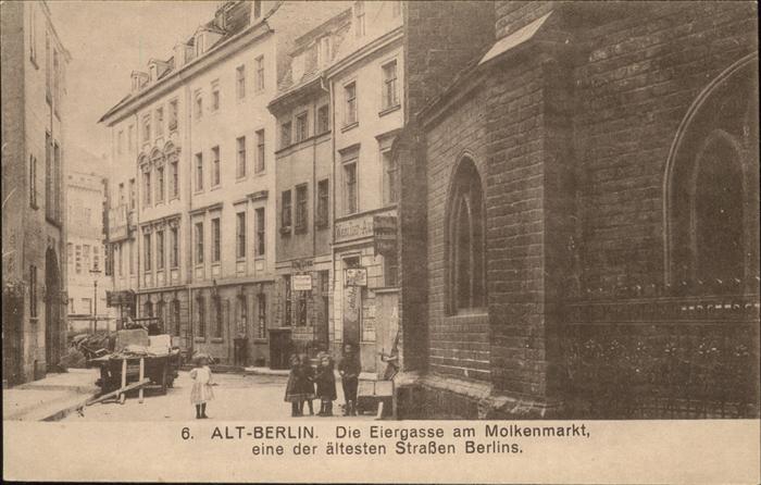 Berlin Eiergasse am Molkenmarkt eine der ältes