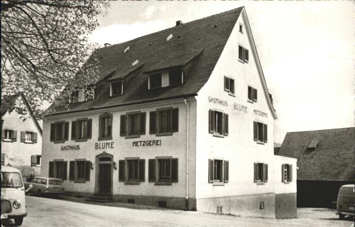 Opfingen Gasthaus Blume Metzgerei