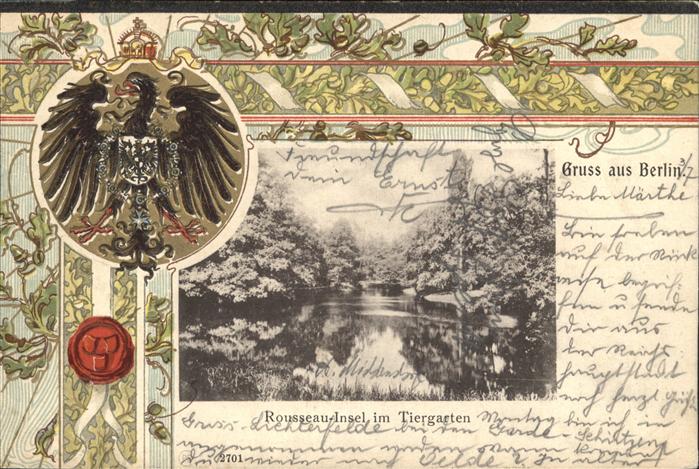 Berlin Tiergarten Rousseauinsel