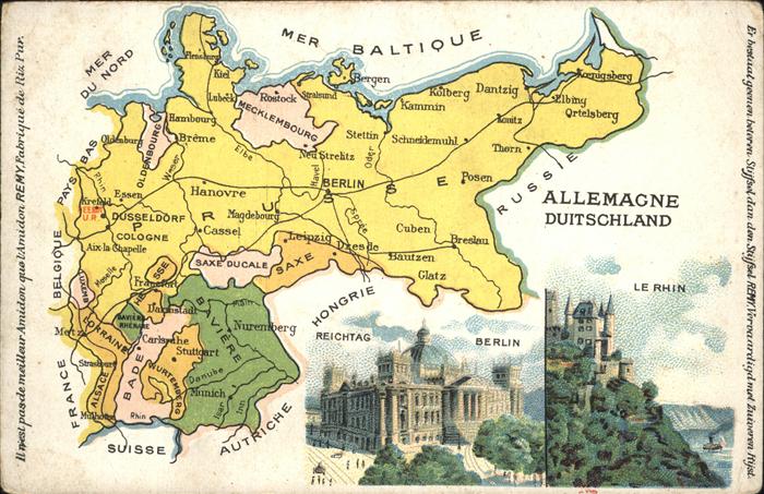 Berlin Reichstag Landkarte