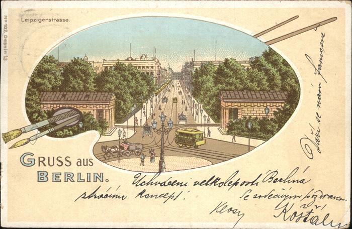 Berlin Leipziger Strasse Strassenbahn Pferdeku