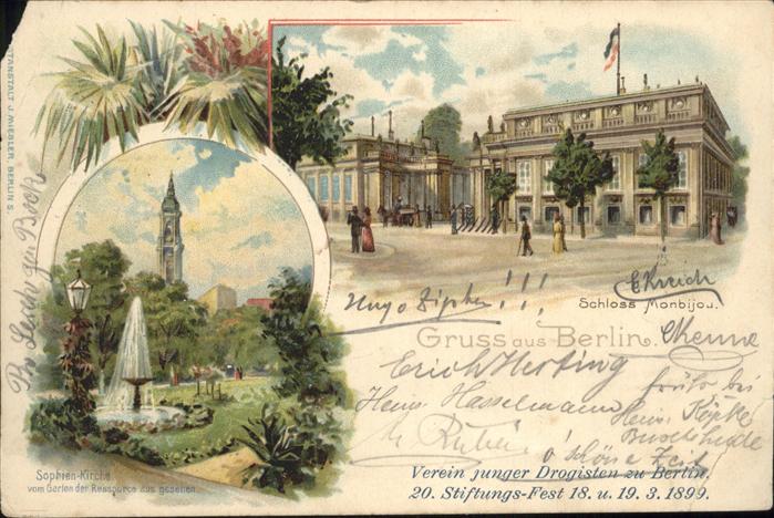 Berlin Schloss Monbijou Verein junger Drogiste