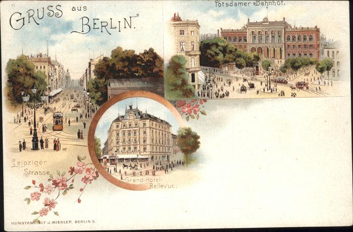 BERLIN CITY Potsdamer Bahnhof Grand Hotel Bellevue Leipziger Strasse Alt Berlin
