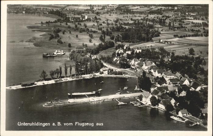 Unteruhldingen Fliegeraufnahme am See Bootssteg