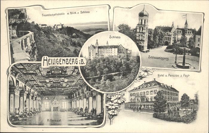 Heiligenberg Baden Schloss Hotel Pension zur Post Rittersaal Freundschaftshoehe