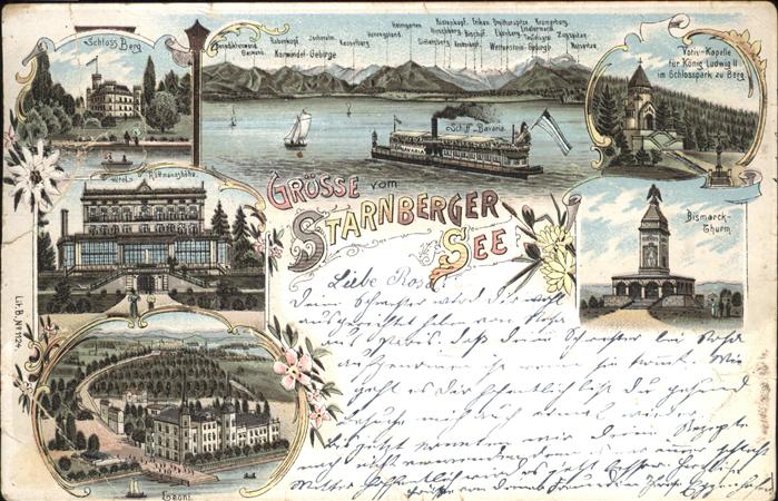 Starnberg Schlossberg Bismarckturm Rottmanshöhe