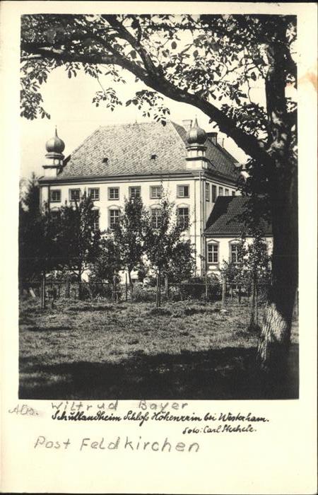 Westerham Feldkirchen-Westerham Schullandheim Schloss Höhenrain