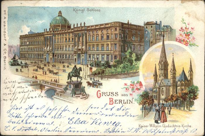 Berlin Kaiser Wilhelm Gedächtniskirche Schloss