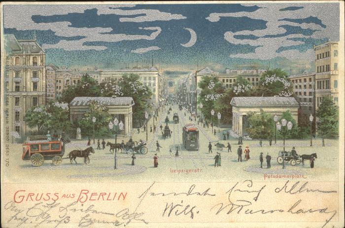 Berlin Leipziger Strasse Potsdamer Platz Stras