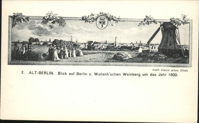 Berlin Blick vom Wollankschen Weinberg Mühle