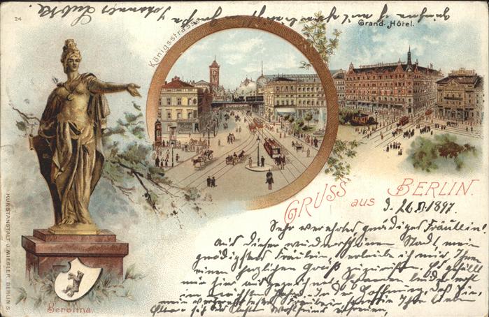 Berlin Königsstrasse Berolina Strassenbahn Kut