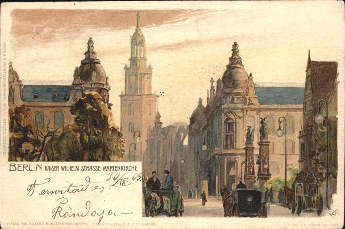 Berlin Kaiser Wilhelm Strasse Marienkirche Kut