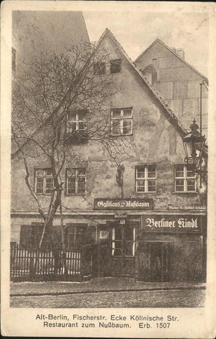 BERLIN  CITY Gasthaus Nussbaum Fischerstrasse Ecke Koellnische Strasse