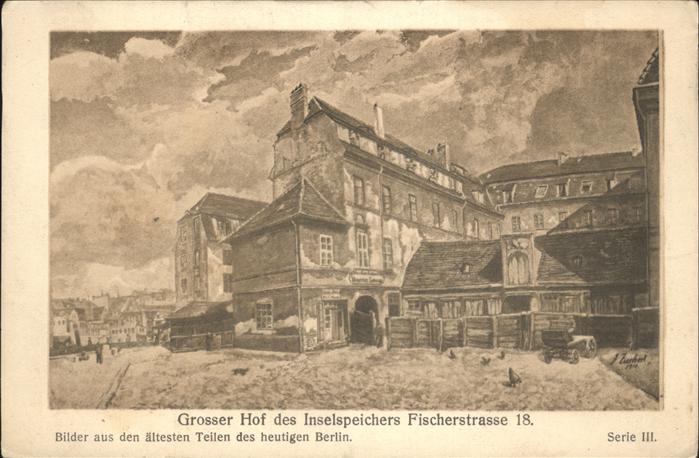 BERLIN CITY Grosser Hof Inselspeicher Fischerstrasse 18 Kutsche Kuenstler Zuche