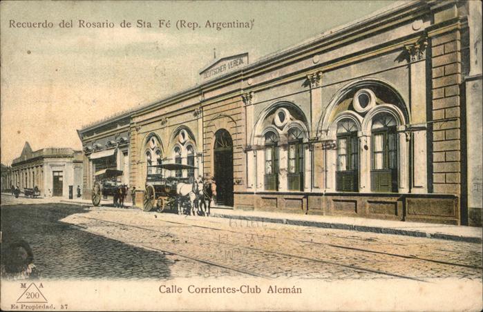 Rosario Santa Fe Calle Ccrrientes Club Aleman Recuerdo d