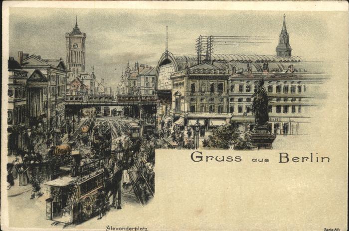 Berlin Alexanderplatz Kutsche Stadtbahn